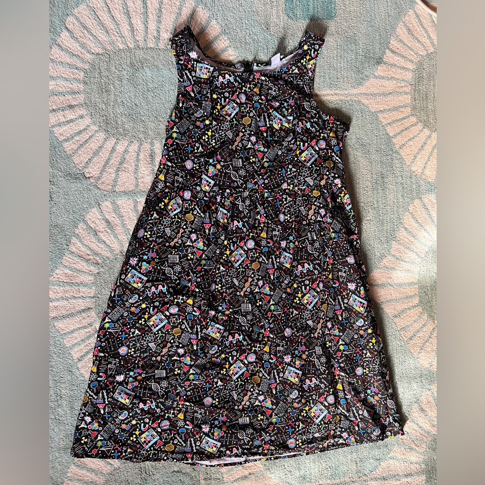 Novelty Science Print Dress